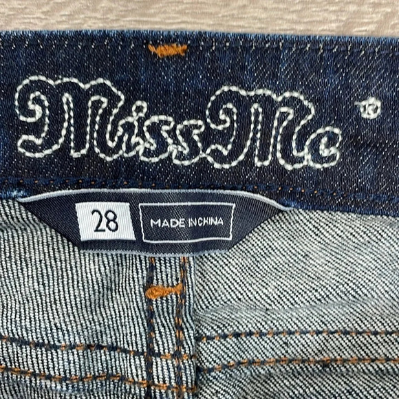 NWOT Miss Me Audrina 5 Pocket Low Rise Boot Cut Denim Jeans 28 - Picture 11 of 15